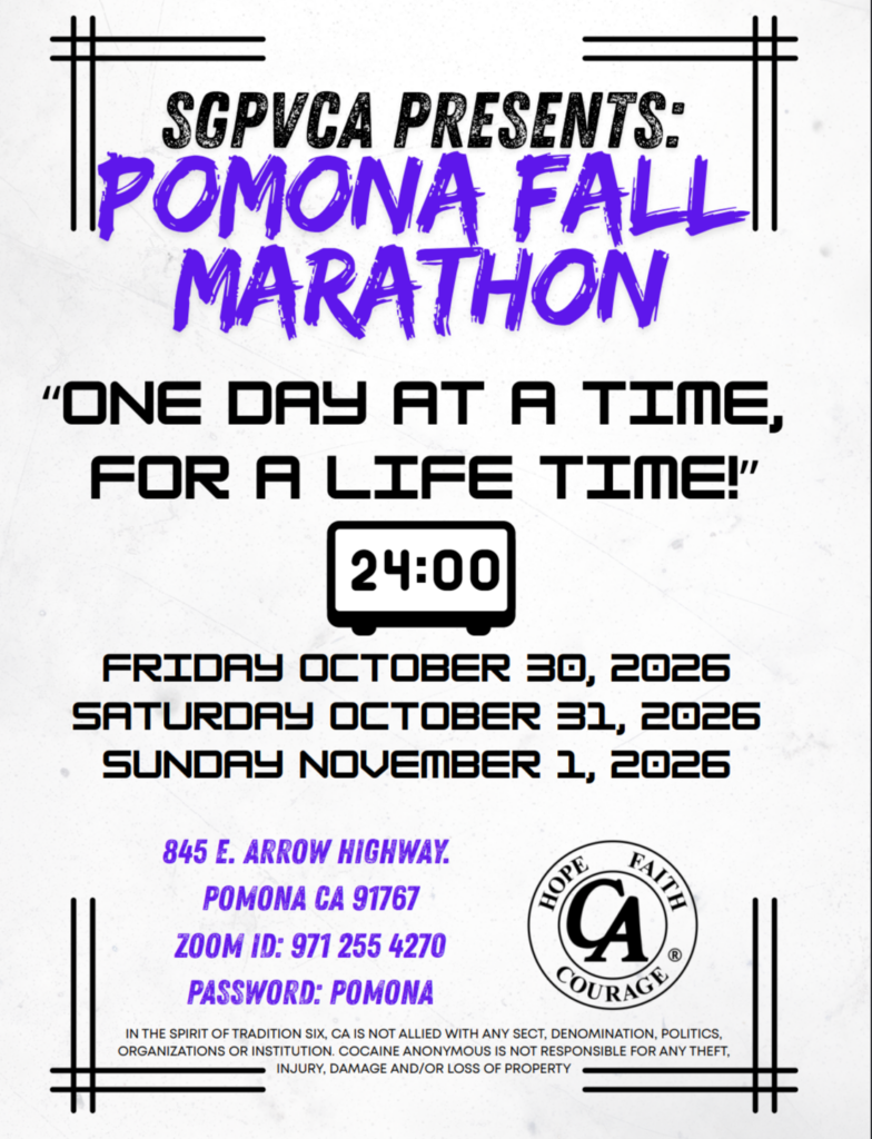 Pomona Fall 2026 Marathon Flyer